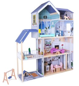 Domek dla lalek duży drewniany 138 cm Rezydencja Maya 28 el. ECOTOYS