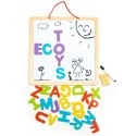 Tablica edukacyjna 3w1 magnetyczna kredowa literki ECOTOYS