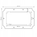 Daszek do huśtawki 188 x 110 cm wodoodporne poszycie zielony ModernHome