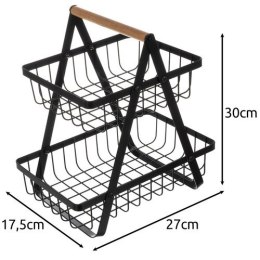Koszyk dwupoziomowy na owoce/warzywa Ruhhy 24265